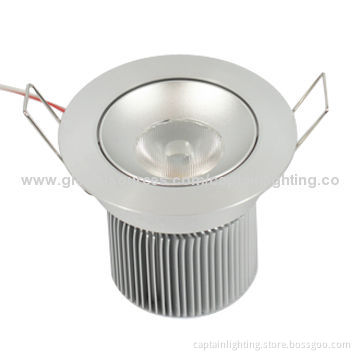 COB LED Downlight with 1,000 to 1,300lm Luminous Flux, CE/SAA/TUV Mark